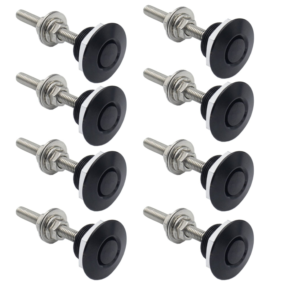Woopeey front packaging showing full 8-piece hood pin set and benefits