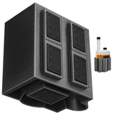 Woorhive front view showing Archoil bottle secure and ready to use