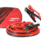 WORKKOOL front view of packaged jumper cables showing compact kit and carry bag for easy storage