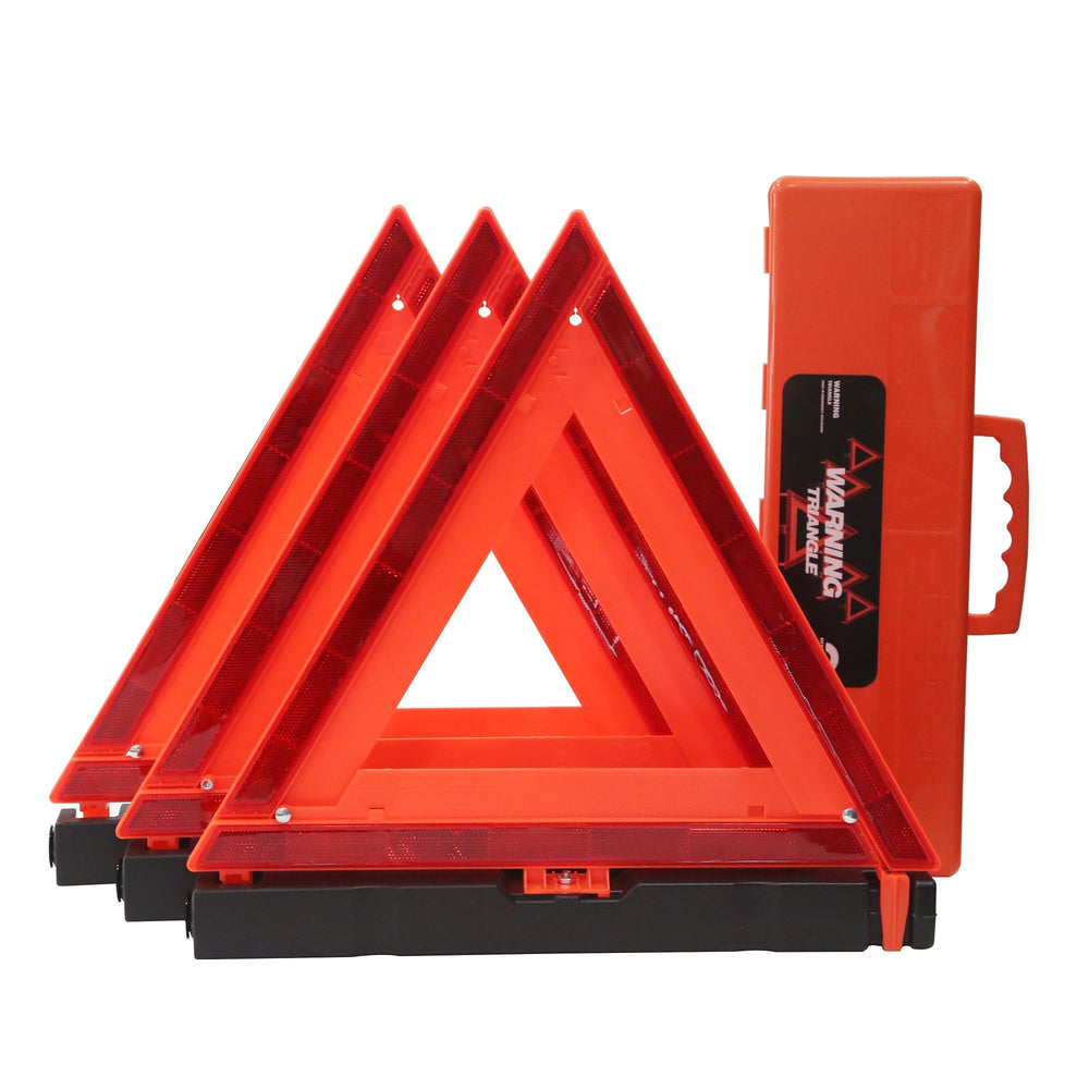 WORKKOOL front view showing three triangles in case boosting roadside visibility