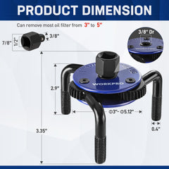 WORKPRO close-up magnetic tip holding metal debris for safer removal
