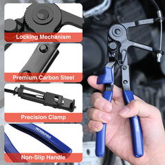 WORKPRO flexible shaft bent illustrating routing around obstacles for reach