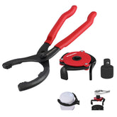 WORKPRO front view of oil filter wrench set showing kit and case for easy storage