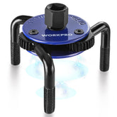 WORKPRO front view oil filter wrench showing full tool and grip benefit