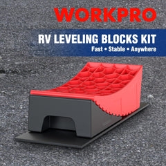 WORKPRO close-up of stacked dual-layer blocks demonstrating strength and precise height control benefit