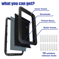 Wosijm included mounting hardware and pre-drilled holes for easy DIY installation