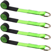 Wowangce front packaging showing eight green lasso tow straps and contents benefit visibility