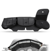 WOWTK front view fairing pouch shows neat storage and easy access