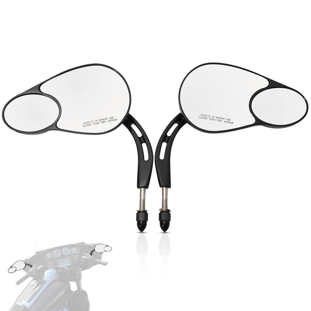 WOWTK front view on Harley showing expanded rear visibility benefit