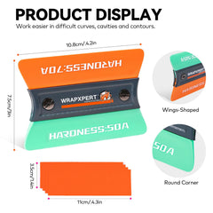 WRAPXPERT felt edge close-up protecting film while removing bubbles and preventing scratches