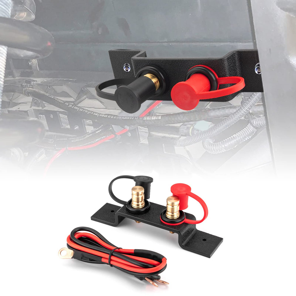 Wsays front panel mounted jump posts showing easy access and faster charging