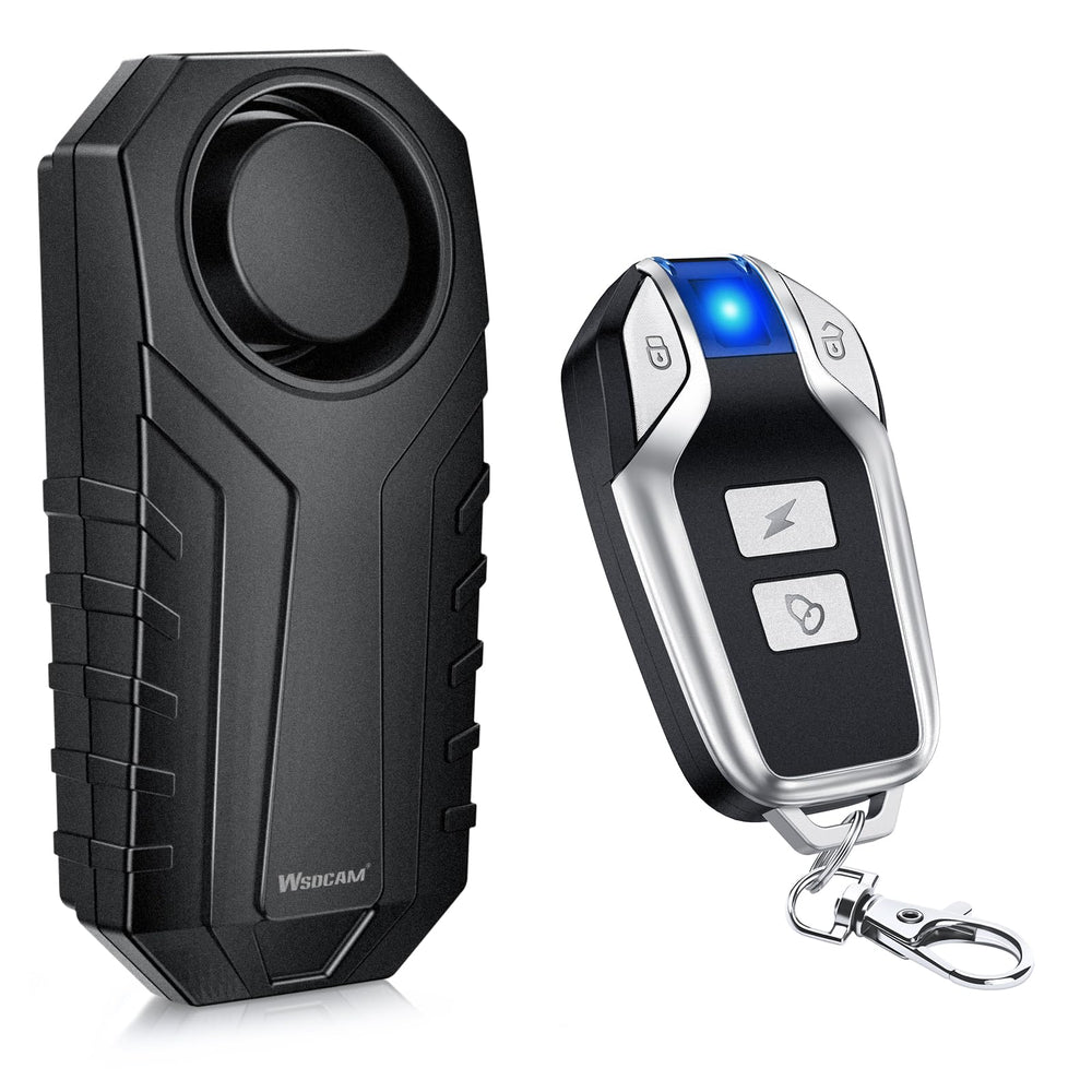 wsdcam front view compact alarm showing button layout and benefit of quick visibility
