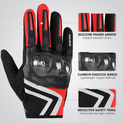 WTACTFUL carbon-fiber knuckle close-up showing impact protection benefit