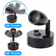 WTNYOU close-up of aluminum lamp head highlighting durable finish and heat dissipation benefit