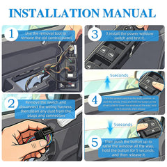 wuangki installed on Ram door panel restoring passenger window control