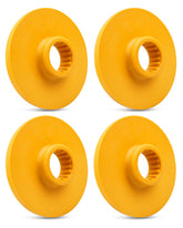 Wujexuhe front packaging with four bump stops showing replacement set and compatibility