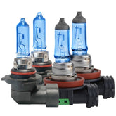 Wuzno front packaging showing 4-pack bulbs and model fit benefit