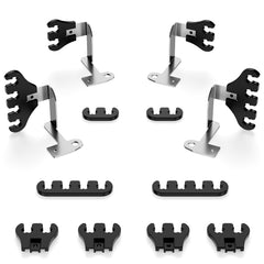 Wyckoff front view of complete spark plug wire separator kit showing parts and fitment benefit