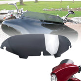 WYNMOTO front view smoke windscreen showing sleek profile and styling benefit