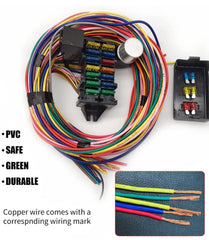 WZruibo spread of color-coded wires illustrating simple color identification and splicing