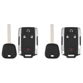 X AUTOHAUX front view of two remote fobs showing packaging and ready-to-program convenience