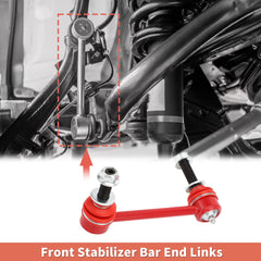 X AUTOHAUX link mounted on control arm demonstrating secure fit