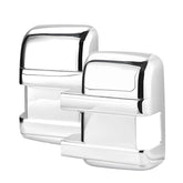 X AUTOHAUX front view of chrome mirror covers showing fit and finish benefit
