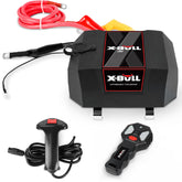 X-BULL front view of control box showing durable enclosure and protection benefit