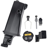 X4XZ front view of coolant reservoir showing fit and shape for easy replacement