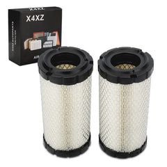 X4XZ front view of the two replacement air filters showing fit and form for easy maintenance
