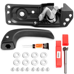 X4XZ front view of left driver interior door handle showing fit and finish benefits