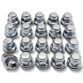 X4XZ chrome lug nuts front packaging showing 20-piece set and OE fit