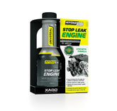 XADO ATOMEX bottle front view showing product and leak reduction benefit