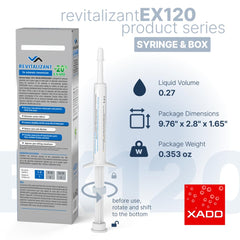XADO EX120 bottle close-up highlighting dosing cap and usage convenience