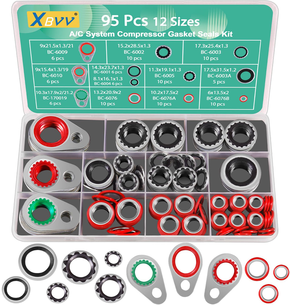XBVV front packaging gasket kit showing organized box and contents for fast repairs