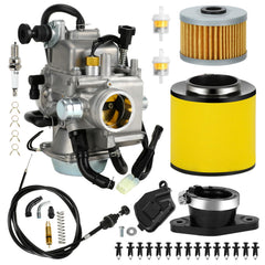 XIKOBY carburetor front assembly showing fitment and improved starting