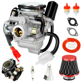 XIKOBY carburetor front view showing clean ports and precise machining for reliability