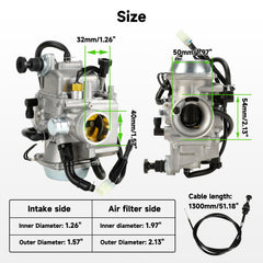 XIKOBY carburetor installed on TRX350 showing restored throttle response