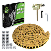 XIKOBY front packaging of T8F chain kit showing included parts and benefits