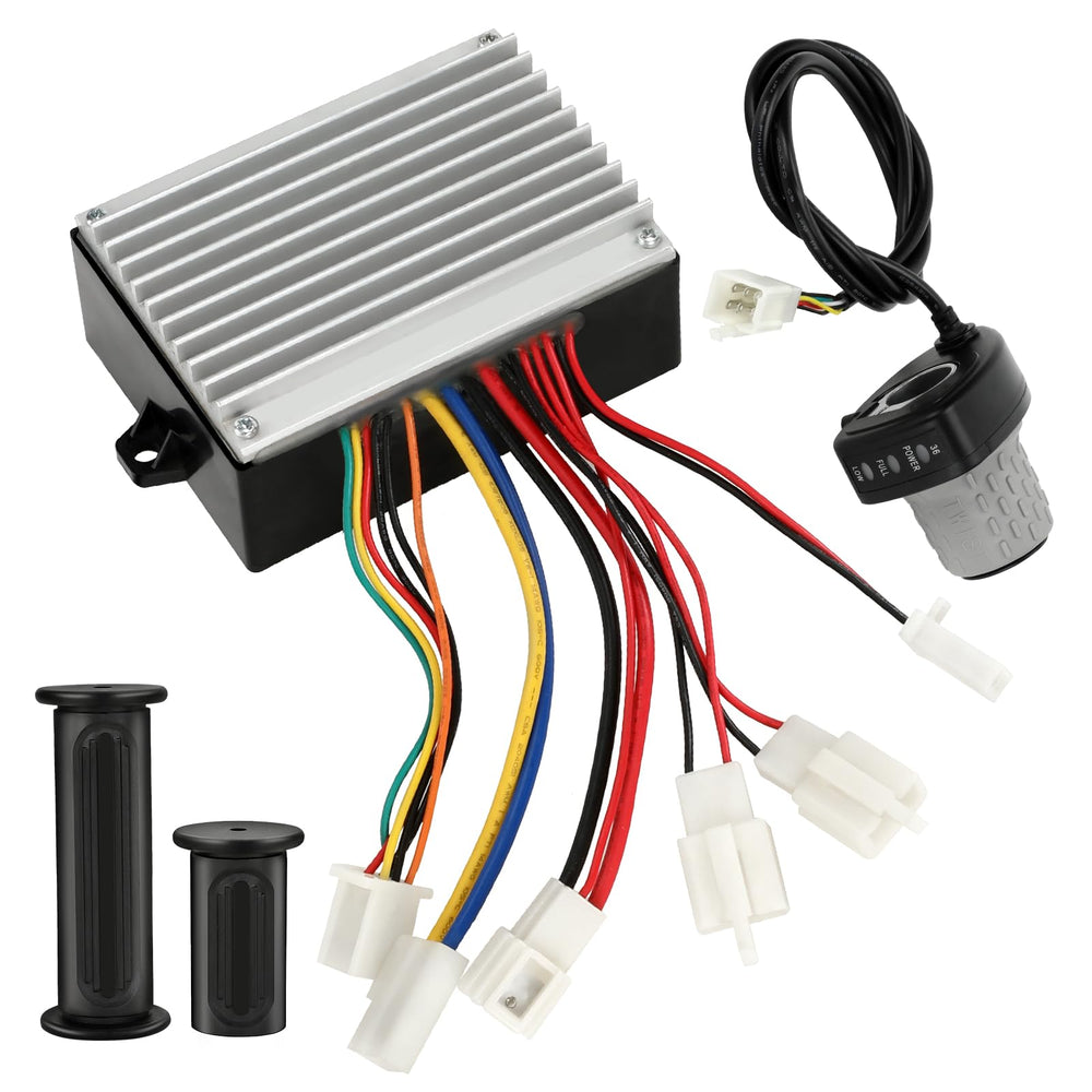XIKOBY controller front panel showing connectors and compact design for easy replacement