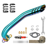XIKOBY front view of exhaust header showing fit and finish benefits