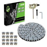 XIKOBY front view of chain kit showing full contents and quick replacement benefit