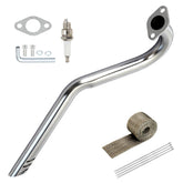 XIKOBY front view of exhaust pipe showing fit and finish benefits