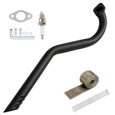 XIKOBY front view of center exit exhaust kit showing sportier rear look and clearance
