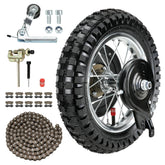 XIKOBY rear wheel assembly front view showing ready-to-install fit