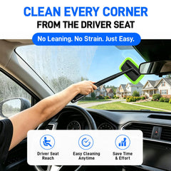 Xindell detachable 22-inch handle close-up showing ergonomic grip and reach