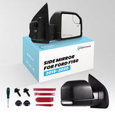 xingsichuang front view passenger mirror showing exact OEM fit and finish