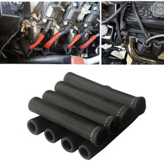 XINPENGLIU front pack showing eight black heat sleeves protecting wires