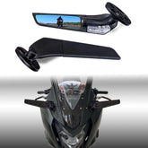 Xintre front view mirror installed showing improved rear visibility