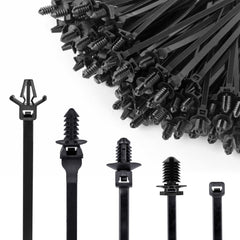 Xislet front packaging showing 160-piece cable tie buckle kit and benefits
